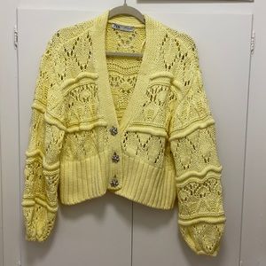 Zara Yellow Cardigan